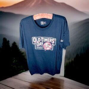 New Era Yankees Old-Timers 2022 Promotional Shirt Give Away Baseball MLB Size LG